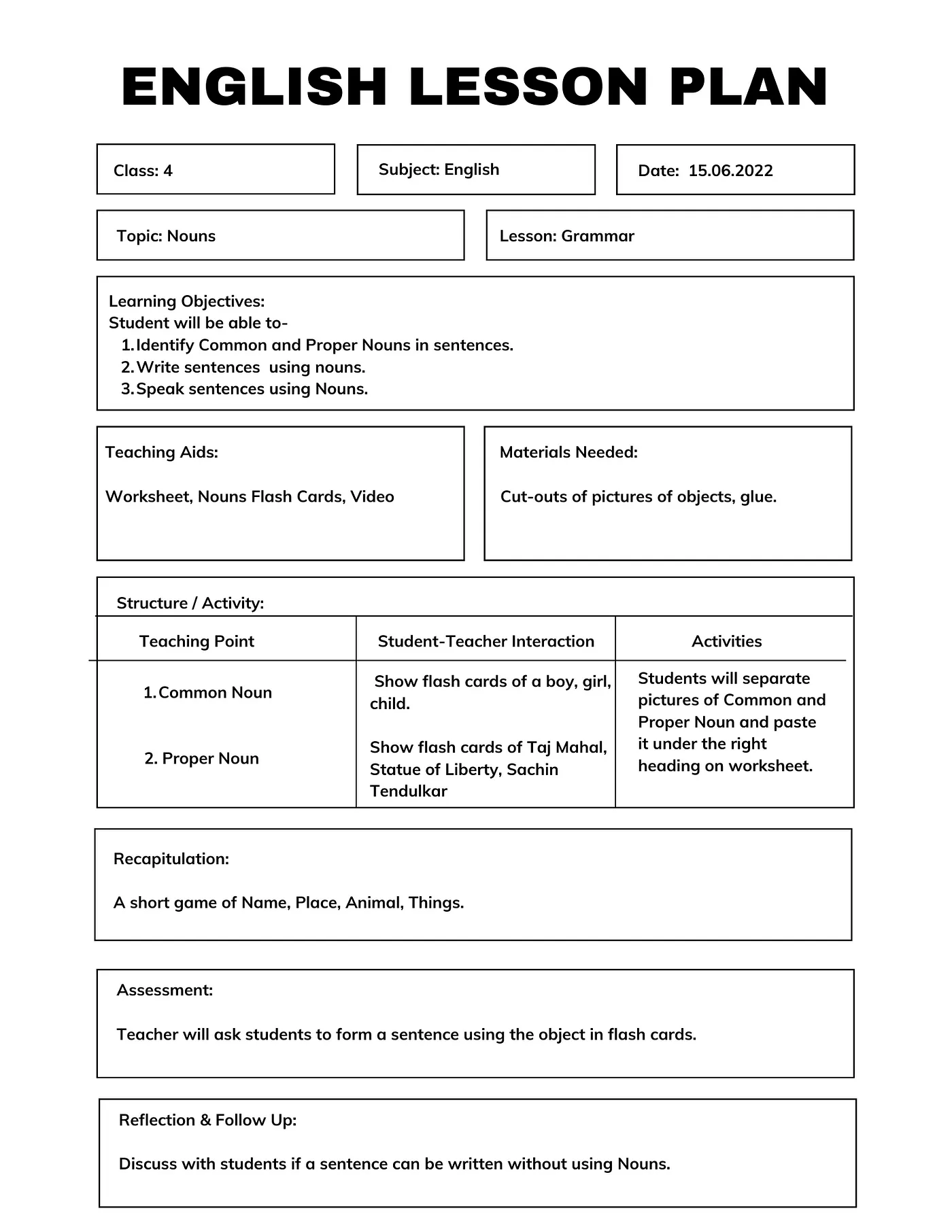 Free Letter A Lesson Plan from Kids Learning Essentials