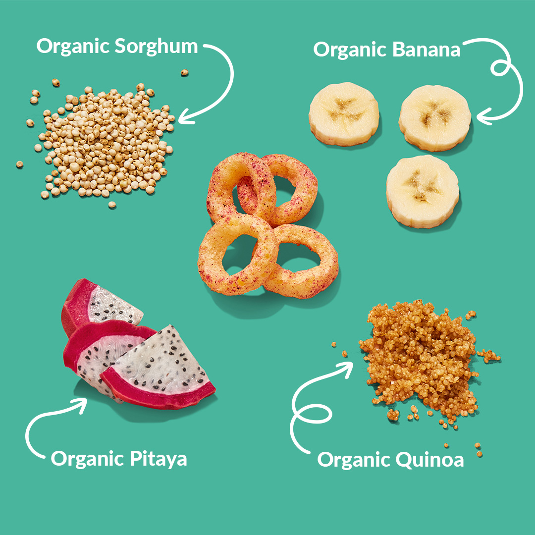 Free Little Spoons Organic Banana Pitaya Baby Puffs