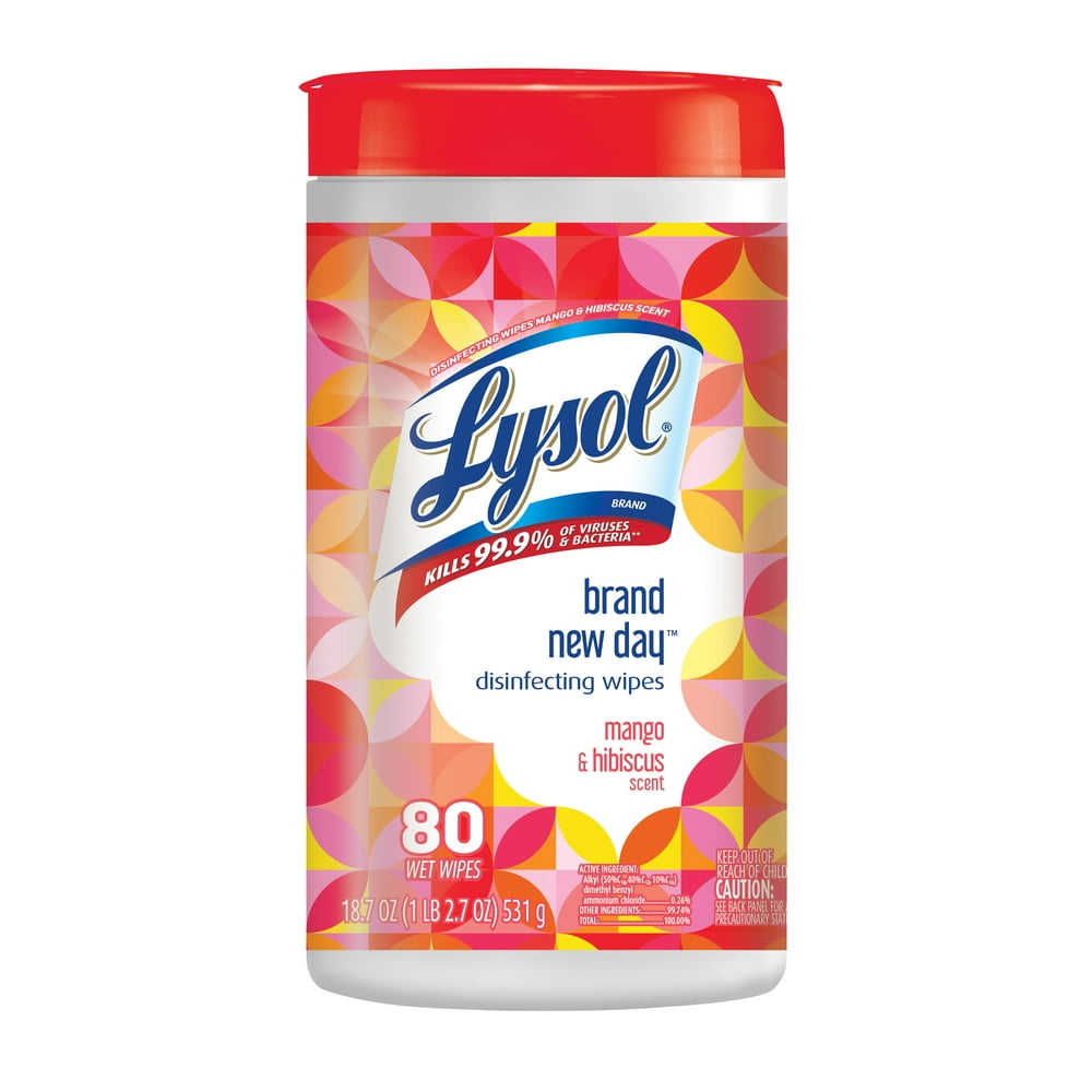Free Lysol Brand New Day Mango & Hibiscus Disinfecting Wipes