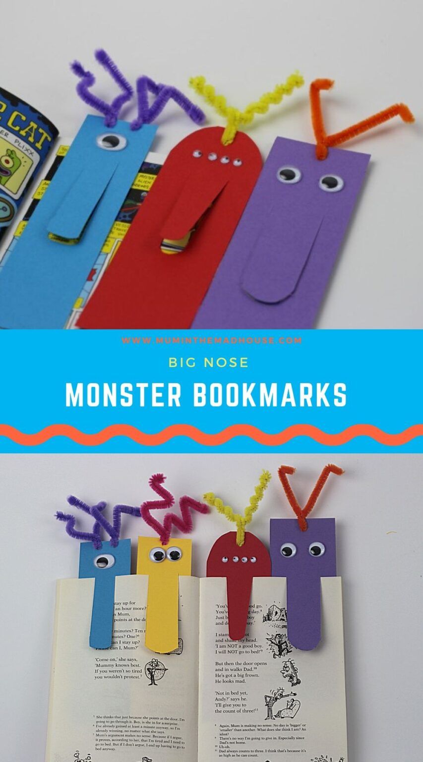 Free Monster Bookmarks from Michaels