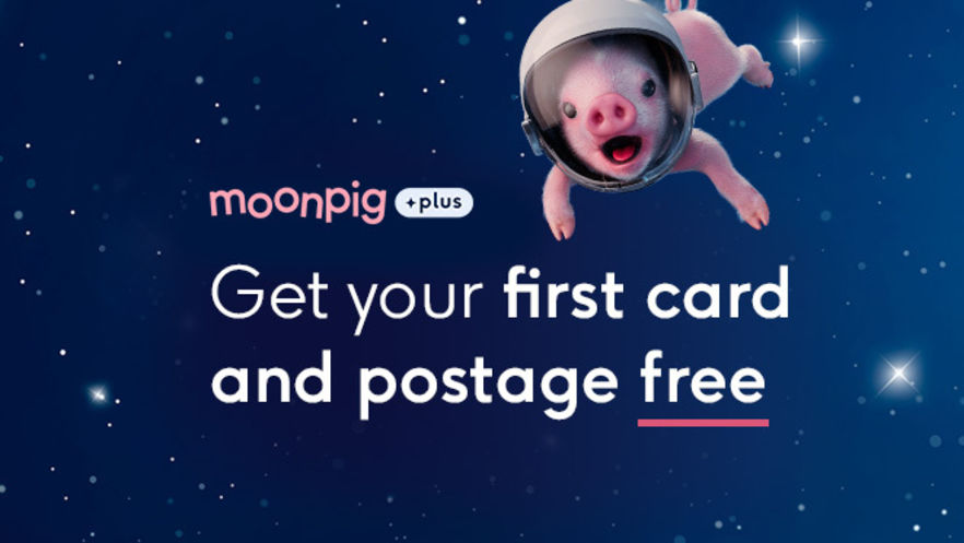 Free Moonpig Custom Holiday Postcard