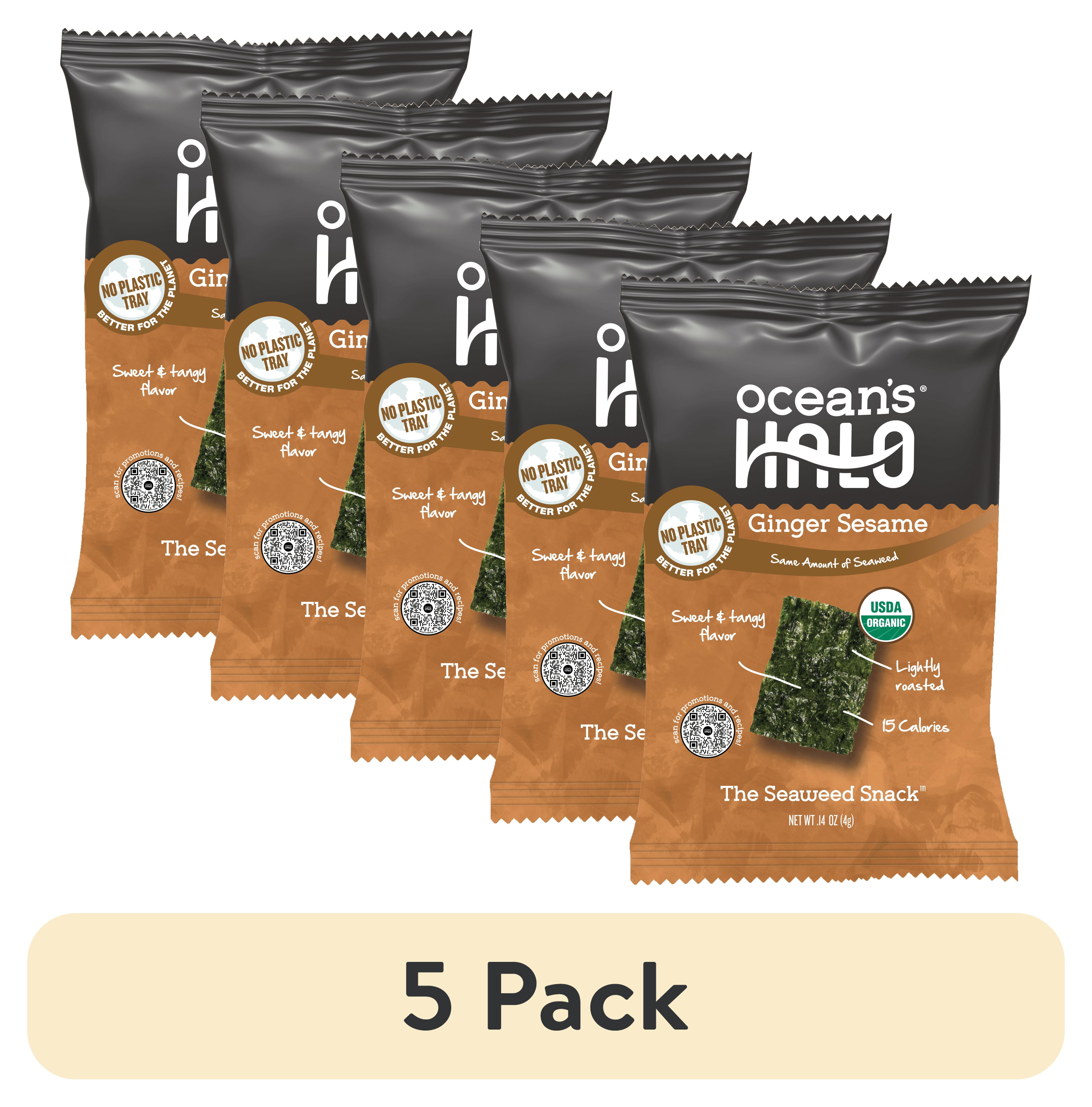 Free Oceans Halo Organic Trayless Seaweed Snack from Aisle