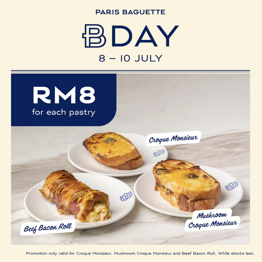 Free Paris Baguette Pastry with Beverage Purchase