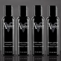 Claim your FREE Alister Shampoo, Conditioner, or Lotion Sample