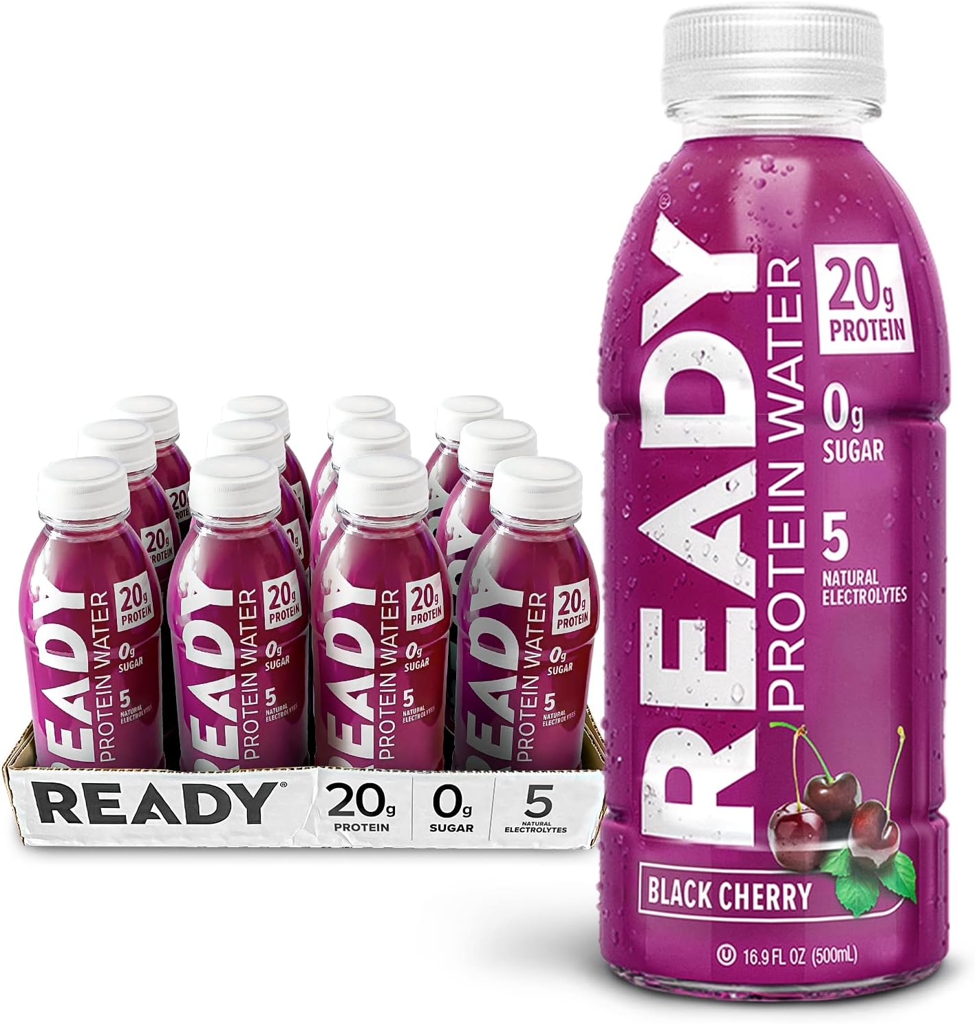 Free Ready Protein Water in Black Cherry