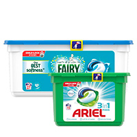Receive Free Sample Of Ariel 3 In 1 Pods Or Fairy Non-Bio Pods