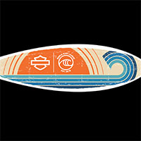 Request Your FREE Harley Davidson Surfboard Stickers