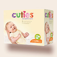 Request Your Free Cuties Diapers Sample Pack