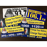 Request a Bumper Sticker provided by Catholic Radio Network