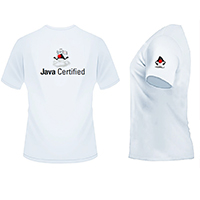 Request your FREE Java Certification Recognition T-Shirt