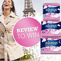 Review Always Products To Win A Trip To Paris