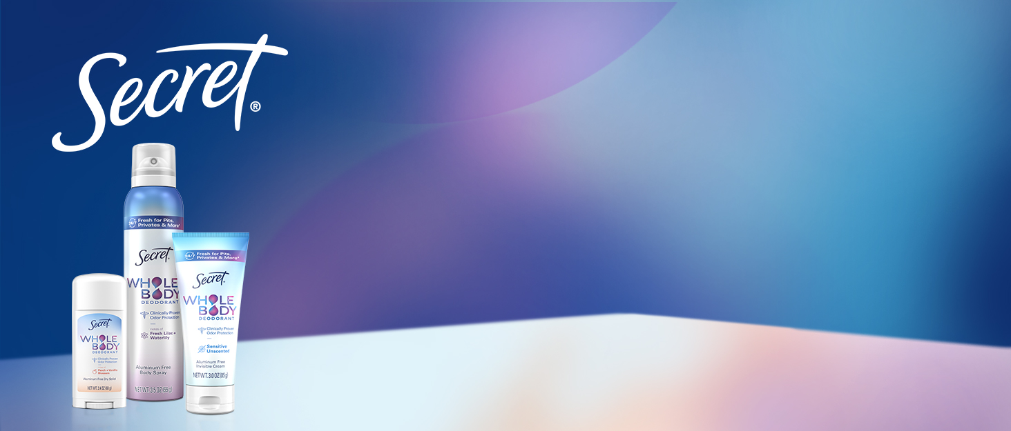 Free Secret Whole Body Cooling Deodorant Sprays