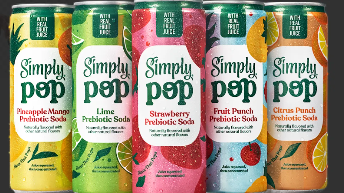 Free Simply Pop Prebiotic Soda and Starbucks Iced Energy Drink from Albertsons