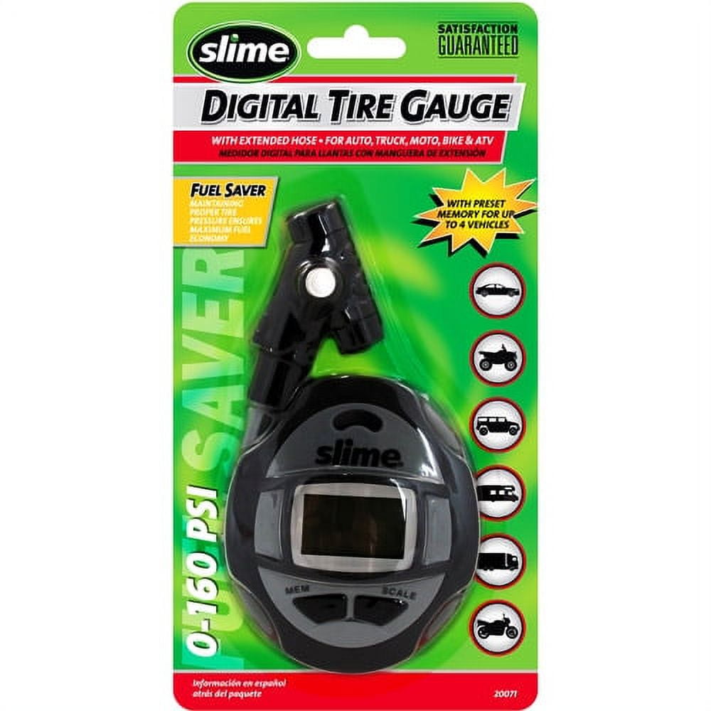 Free Slime Dual Head Tire Gauge