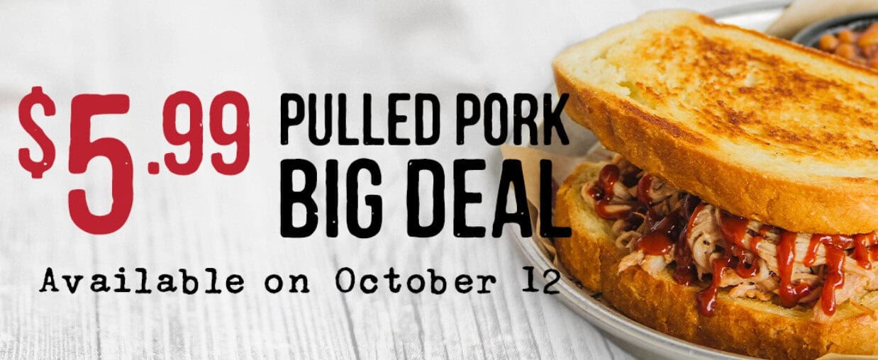 Free Sonnys BBQ Pulled Pork Deals