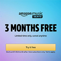 Start Amazon Music 3-Month Free Trial