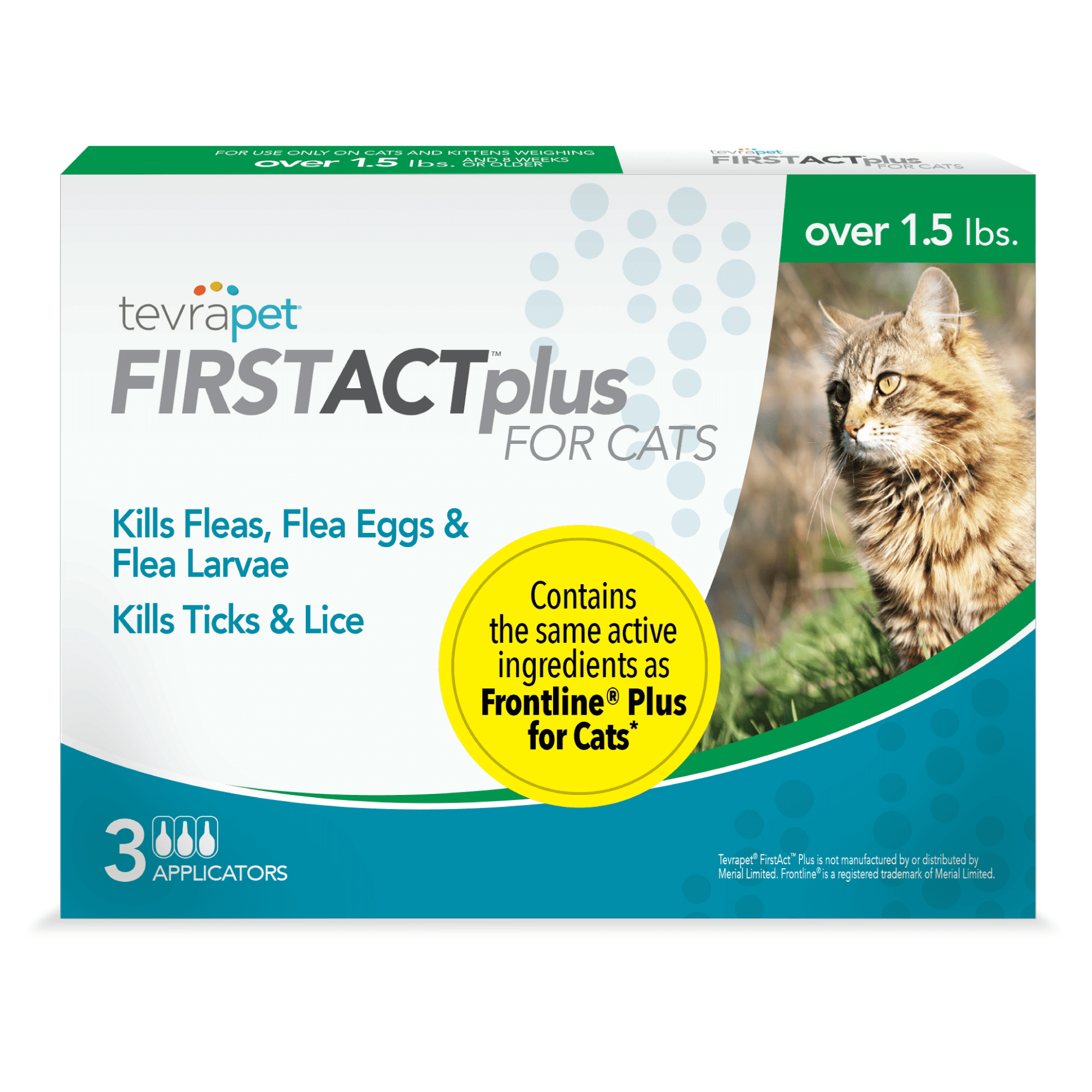 Free TevraPet FirstAct Plus Flea & Tick Drops for Cats
