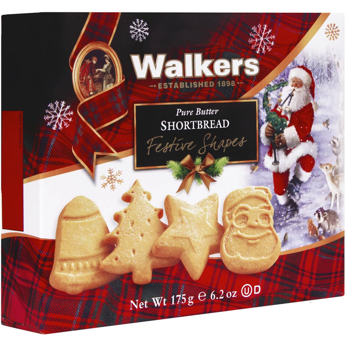 Free Walkers Festive Shapes Shortbread Cookies