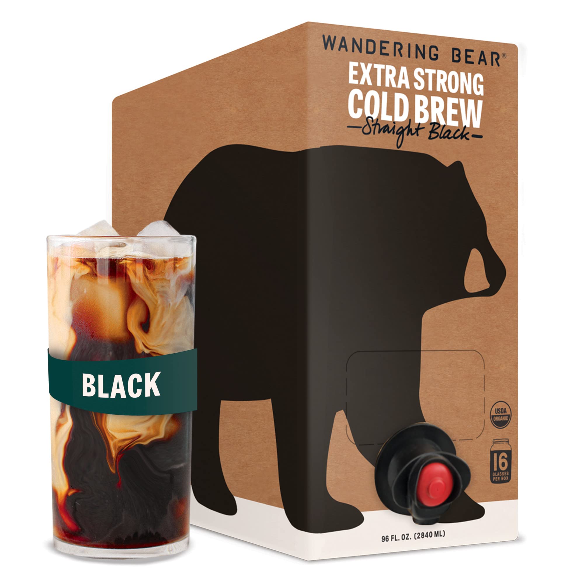 Free Wandering Bear Cold Brew Latte
