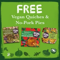 Win Free Vegan Quiches & No-Pork Pies By Higgidy