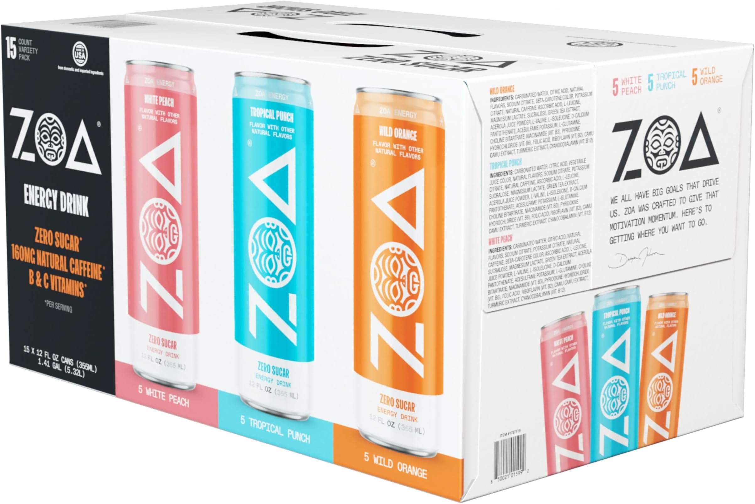 Free ZOA Energy Drink from Albertsons