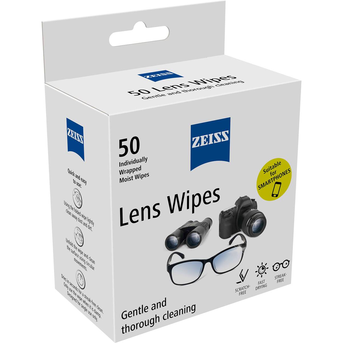 Free Zeiss Lens Wipes Sample from Freeosk