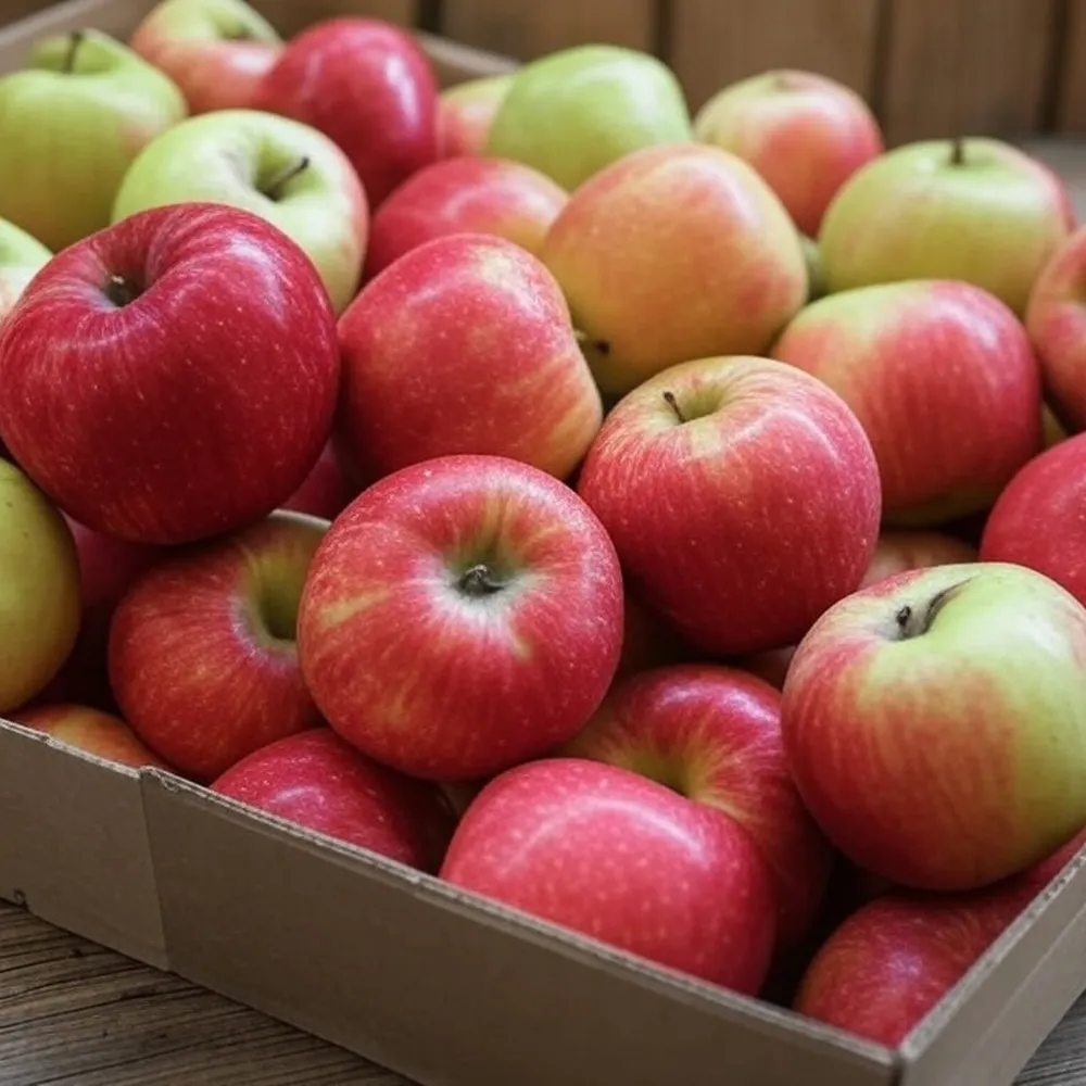 Free box of delicious and healthy fresh apples