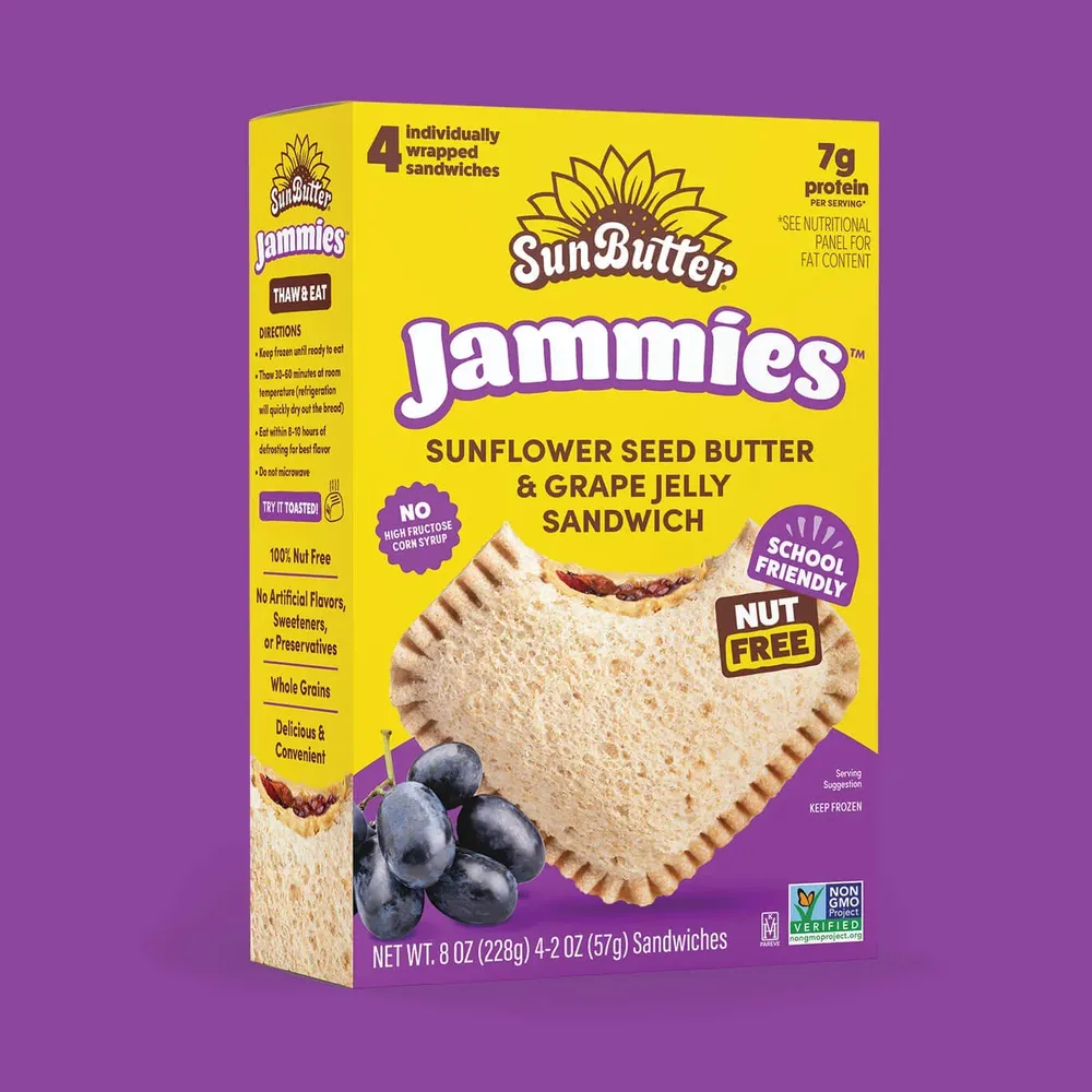 Free SunButter Sunflower Butter & Jelly sandwiches